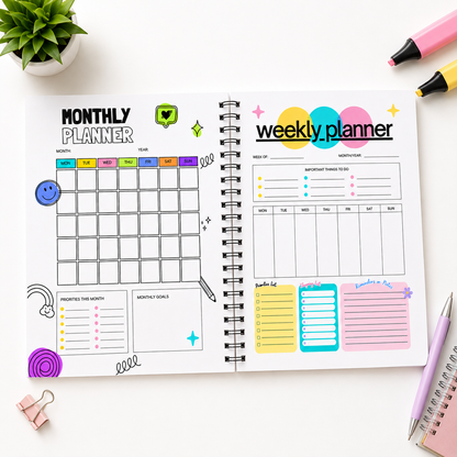 Kids Daily Planner (Spiral Binding Edition)